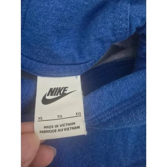 Youth Nike Hoodie Sweatshirt Club Fleece Blue‎ Size XL - Picture 5 of 6